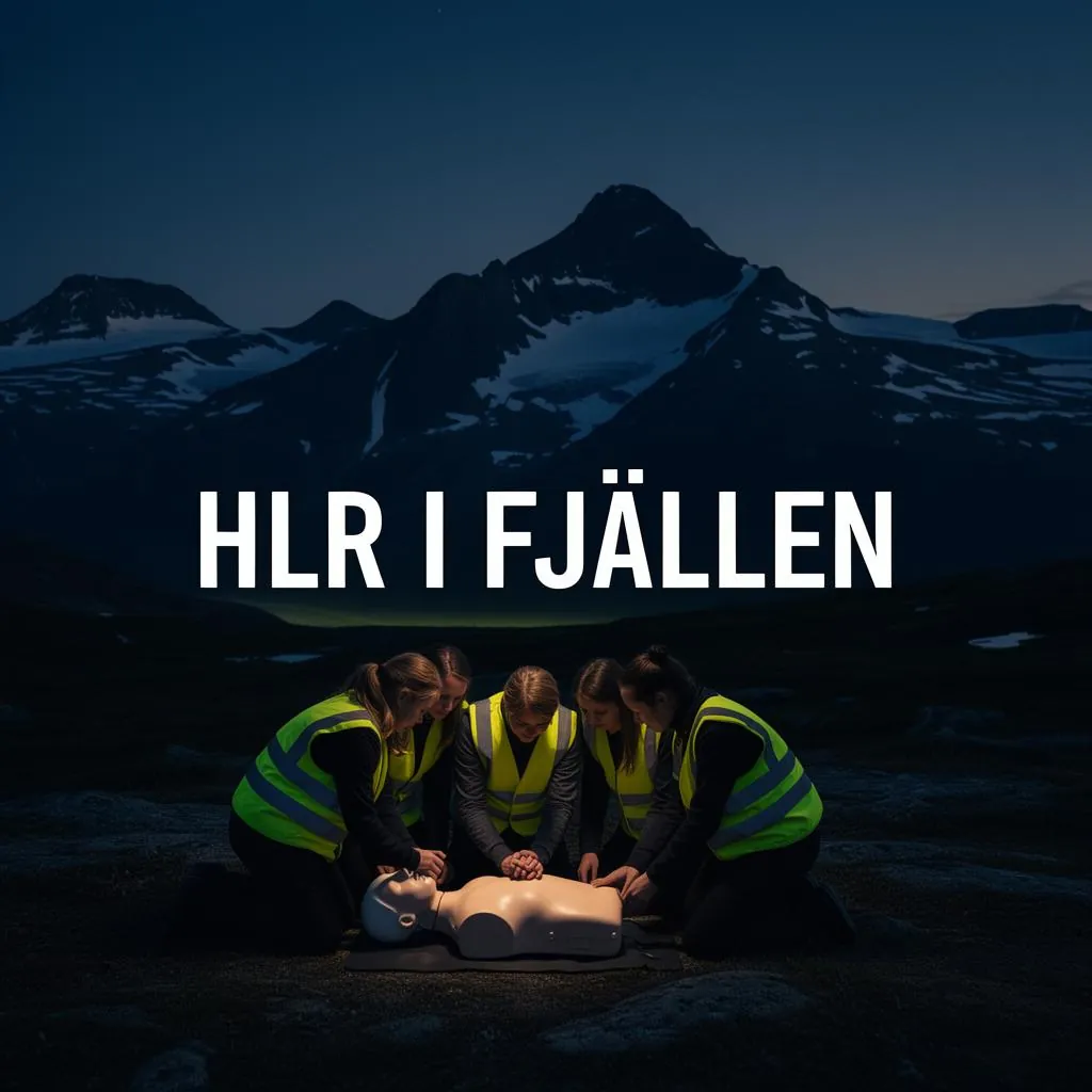 HLR-utbildning i fjällmiljö med snötäckta berg